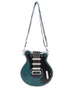 Guitar Shape Crossbody Bag 34-2021 BLUE